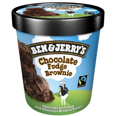 Tarrina Ben & Jerry's Chocolate Brownie, 465ml